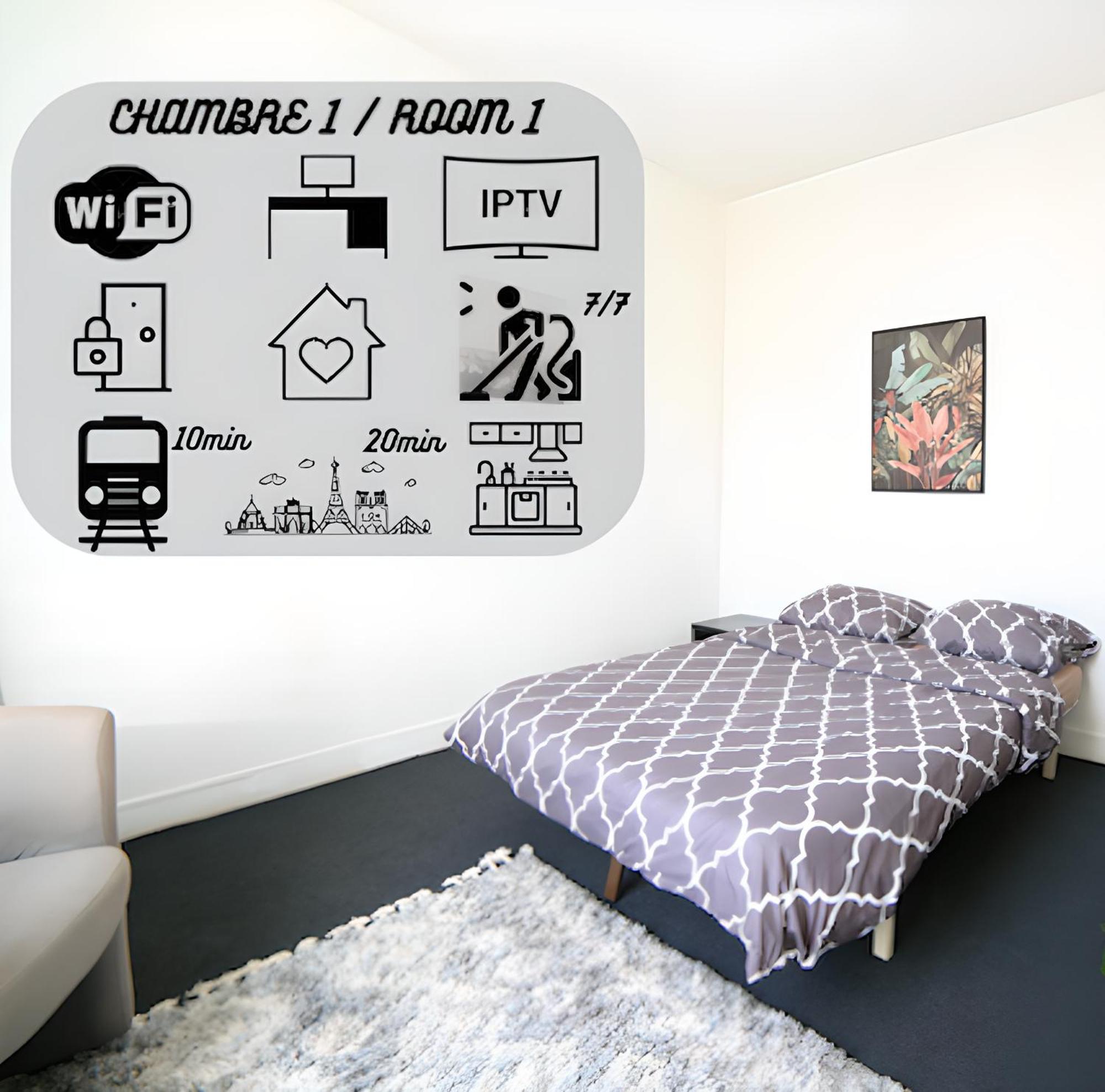 Chambre 1, Calme, 1 Station De Paris, Bureau 매종알포르트 외부 사진